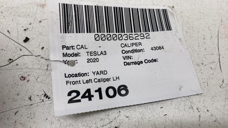 ⭕ 2017-2023 Tesla Model 3 Front Driver Side Performance Brake Caliper Red Left