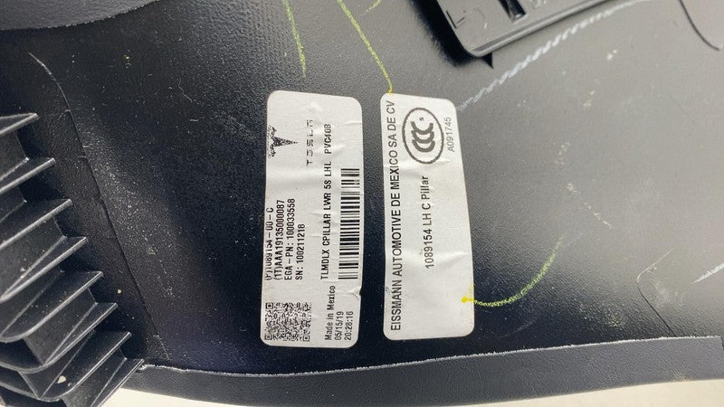 ⭕ 16-20 Model X Rear Left C-Pillar Lower Trunk Finisher (5-Seater) 108