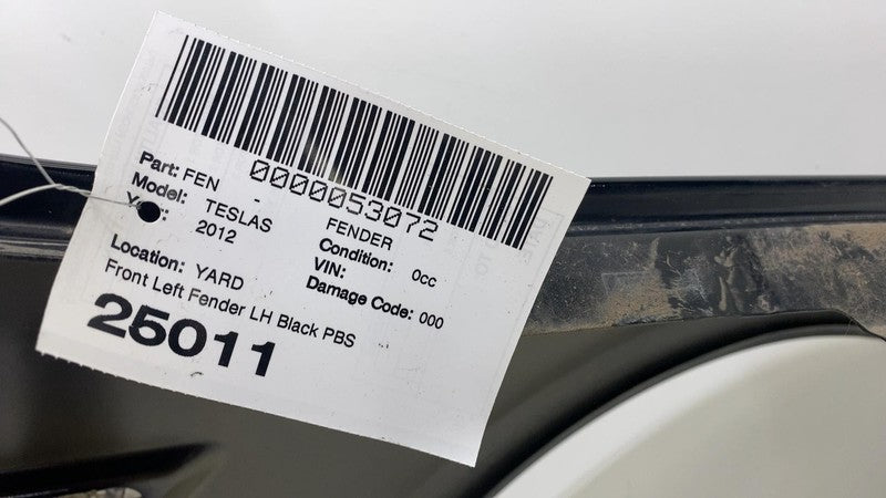 ⭕ 2012-2015 Tesla Model S Front Driver Side Fender Shell Panel Left Black - PBSB