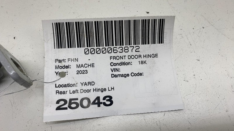 ⭕ 2021-2024 Ford Mustang Mach-E Rear Driver Side Upper & Lower Door Hinge Left
