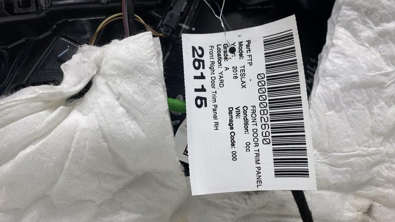 ⭕ 2016-2020 Tesla Model X MX Front Passenger Side Door Panel Trim Card Right RH