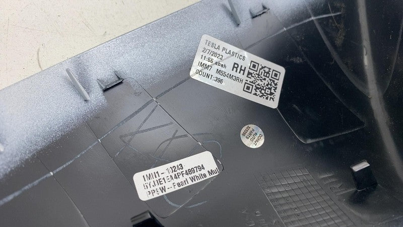 ⭕ 2017-2025 Model 3 Passenger Side Door Mirror Cover Skull Cap Right W