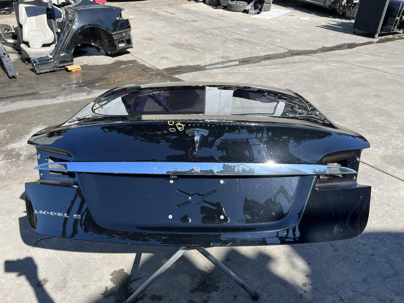 100263300E ⭕ 12-15 Model S Tailgate Hatch Panel & Liftgate Glass Black - PBSB 1002633-00-E
