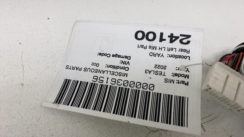 ⭕ 2021-2023 Tesla Model 3 Rear Left Door Wiring Harness Cable Wire 206
