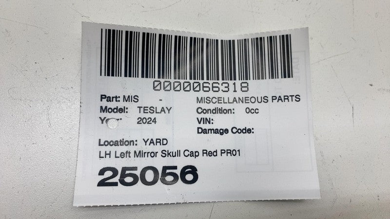 ⭕ 20-24 Model Y Front Driver Side Exterior Mirror Skull Cap Cover Left