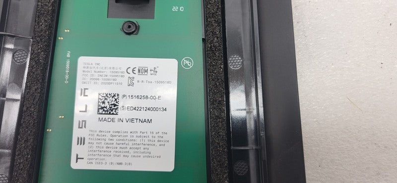 151625800E ⭕ 20-23 Model Y Right Exterior B-Pillar Applique Trim w/ Camera RH 1506886-00-H