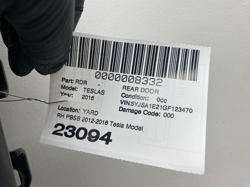 ⭕ 2016-2020 Tesla Model S Rear Passenger Side Door Shell Panel Right B