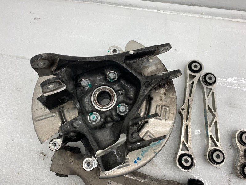 ⭕ 12-15 Tesla Model S Rear Right Spindle Knuckle Hub + Control Arm Lin