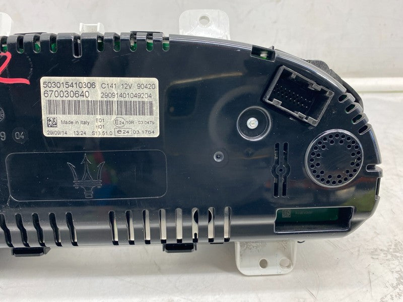 503015410306 ⭕ 14-17 Maserati Ghibli Speedometer Instrument Cluster Analog Display 670030640