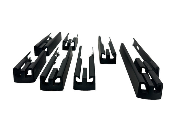 ⭕ 16-20 Model X Set of Front & Rear Seat Track Rail Skid Cover Trim 1061614-00-E