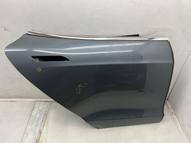 2012-2015 Tesla Model S Rear Passenger Side Door Shell Panel Right Gray - PMTG