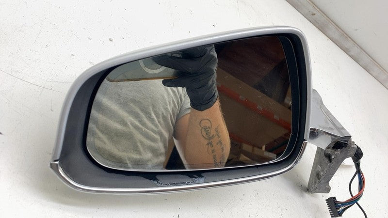 ⭕ 12-15 Model S Exterior Rear View Door Mirror Left Silver - PMSS 6005