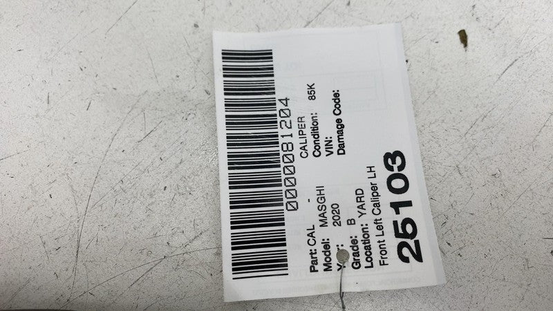 ⭕ 2014-2021 Maserati Ghibli Front Driver Side Brake Disc Caliper Assem