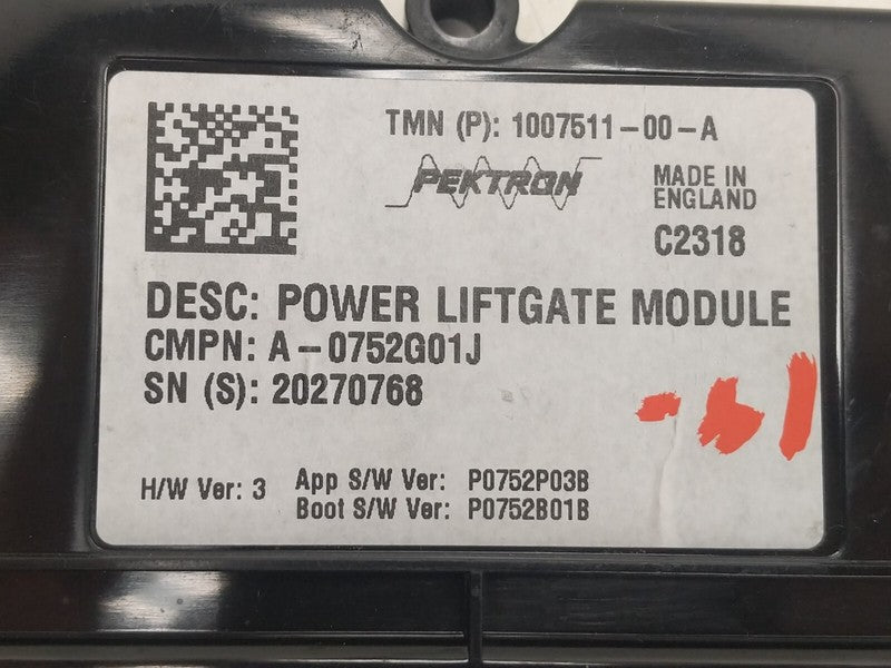 ⭕ 12-20 Tesla Model S Rear Trunk Lid Power Liftgate Control Module 100