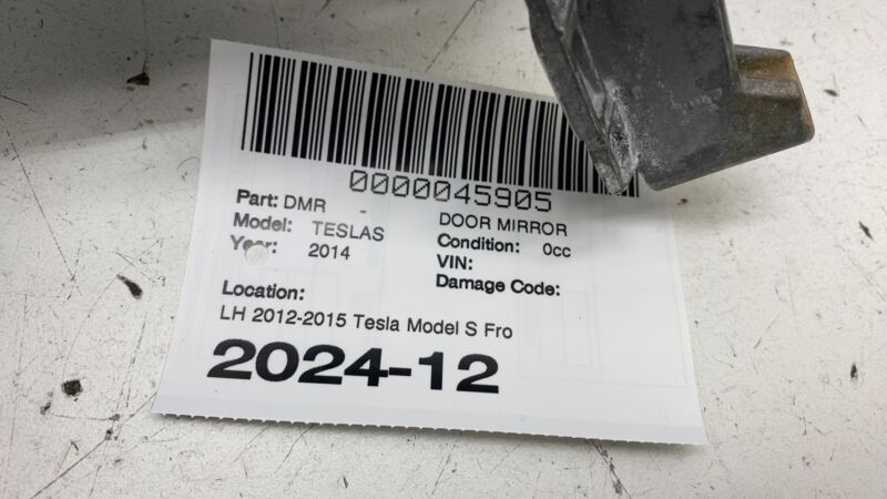 6005864-00-D ⭕ 2012-2015 Tesla Model S Left Exterior Rear Side View Door Mirror 6005864-00-D