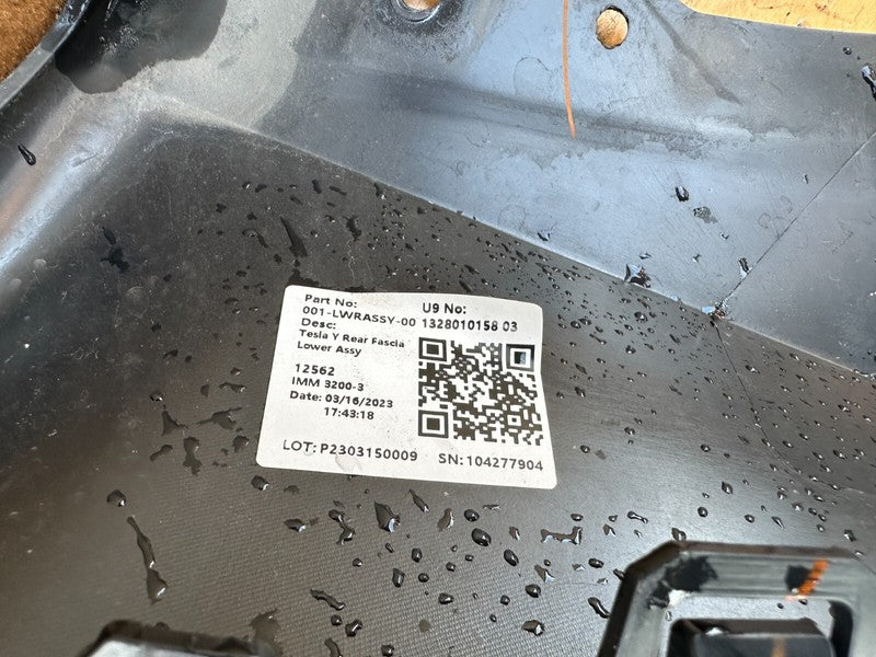 ⭕ 2020 2021 2022 2023 Tesla Model Y MY Rear Lower Bumper Fascia Valance Diffuser