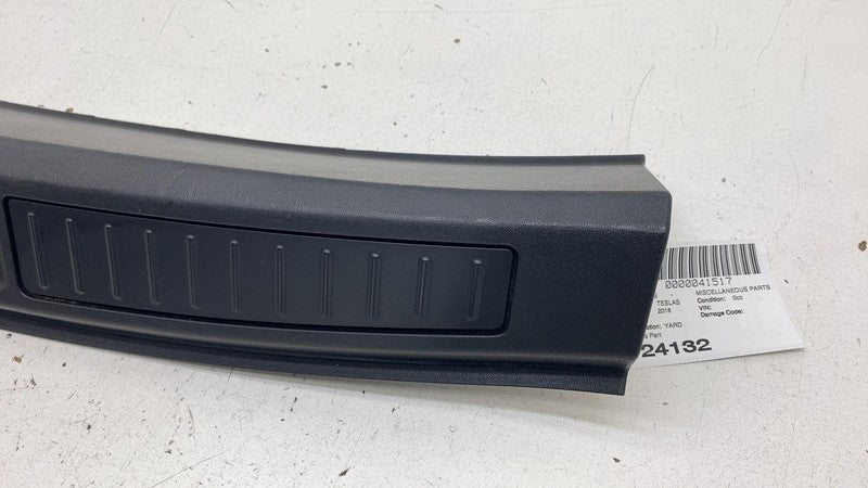 ⭕ 12-20 Model S Rear Trunk Latch Lock Sill Scuff Plate Trim Cover 1058