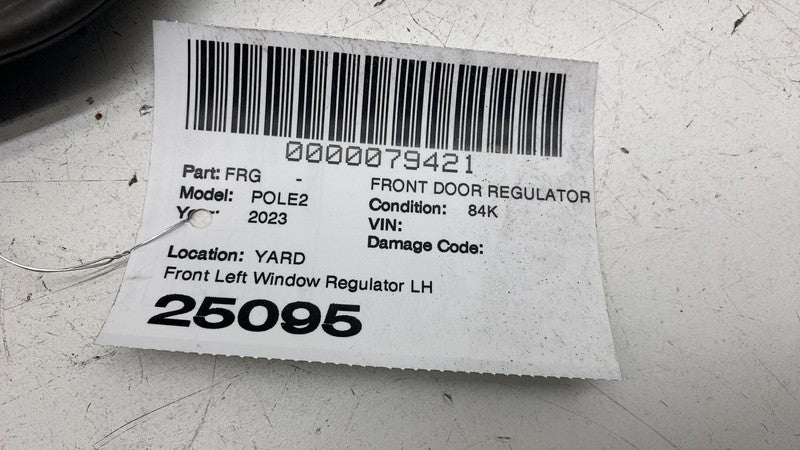 30747091 ⭕ 2021-2023 Polestar 2 Front Left Side Door Window Regulator & Carrier 30747091