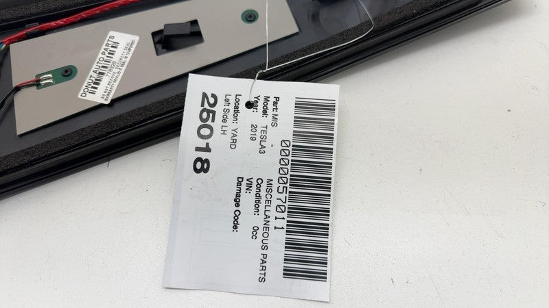 110043700C ⭕ 2017-2023 Tesla Model 3 Left B-Pillar Applique Glass Trim Molding 1100437-00-C