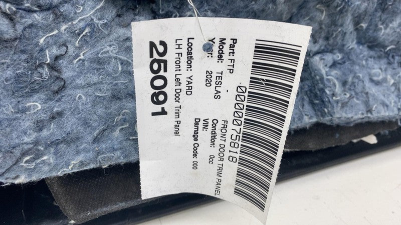 6006071-52-N ⭕ 16-20 Model S MS Front Left Interior Door Panel Trim Card Cover 6006071-52-N