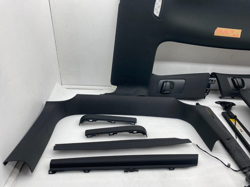⭕ 16-20 Tesla Model X SET Headliner Sunvisor Upper A + B + C-Pillar Tr