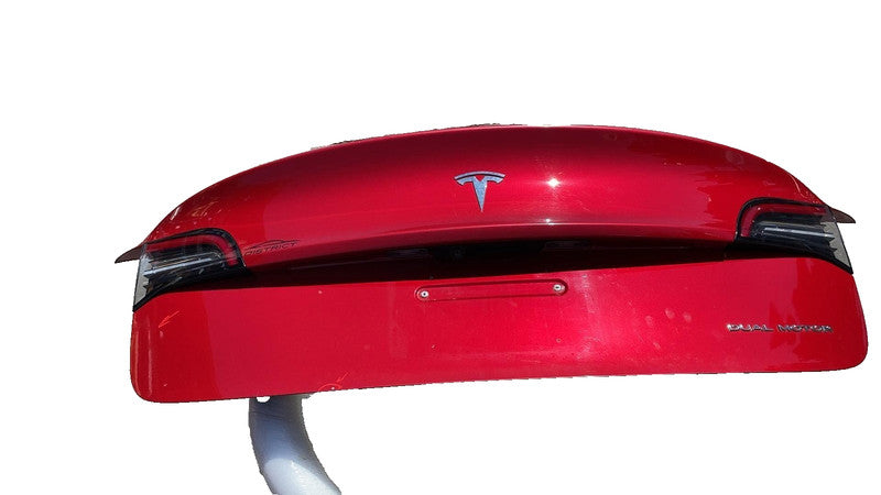 ⭕ 2017-2020 Tesla Model 3 M3 Rear Trunk Decklid Shell Panel Assembly Red - PPMR