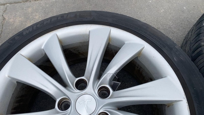 ⭕ 12-15 Model S Wheel Rim 19" 19x8.0 +40MM + Tire 245/45 R19 (x4) 1024