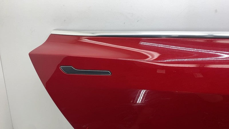 1096623-10-F ⭕ 2017-2020 Tesla Model 3 M3 Rear Passenger Side Door Shell Panel Right Red PPMR