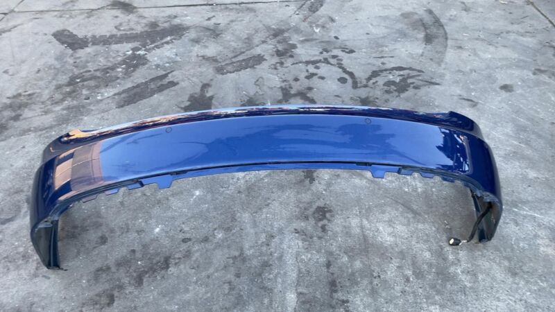 600817900E 2012-2015 Tesla Model S MS Rear Bumper Cover w/ Park Sensor & Harness Blue PPSB
