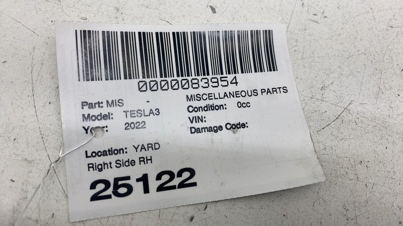 1100441-00-E ⭕17-23 Model 3 Right B-Pillar Applique Glass Trim Molding w/ Camera 1100441-00-E