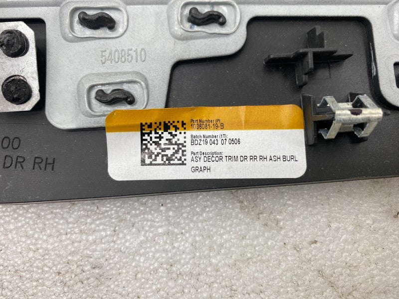 1036081 19 B ⭕16-20 Model X MX Rear Passenger Door Decor Trim Molding Wood Right 1036081-19-B