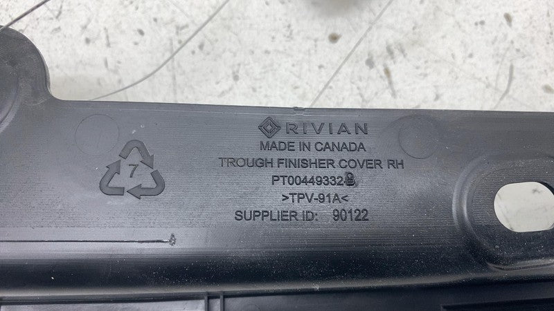 PT00449332B 2022 2023 2024 Rivian R1S R1T Front Right Trough Finisher Cover PT00449332-B OEM