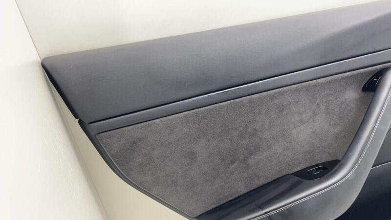 1105095-00-E 2017-2020 Tesla Model 3 M3 Rear Driver Side Door Panel Trim Cover Black Left LH