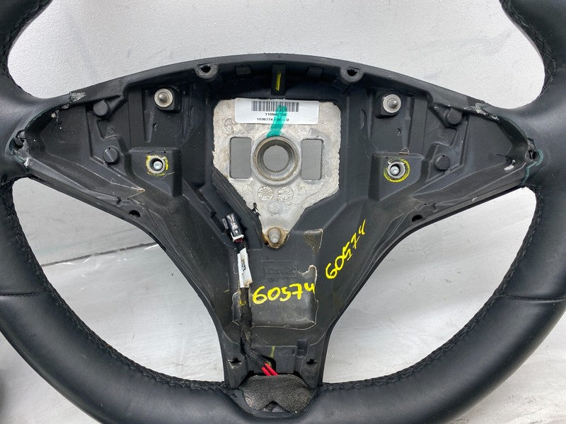 1036774-00-C ⭕12-20 Model S X Steering Wheel Leather w/ Wiper Turn Signal Switch 1036774-00-D