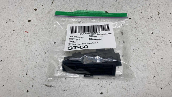 12-20 Tesla Model S Front or Rear Right Door Trim Pull Cup Insert 1007941-00-B