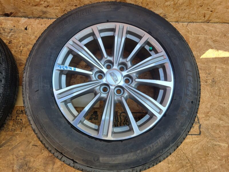 2310 1924 2017-2019 Cadillac XT5 Wheel Rim 18" inch 18x8J with Michelin Tire 235/65R18 x2