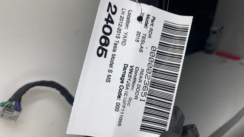 ⭕ 2012-2015 Tesla Model S Rear Driver Side Door Shell Panel Left LH Bl