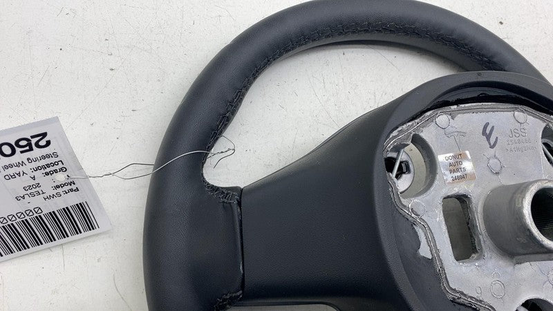 ⭕ 2021-2023 Tesla Model 3 Steering Wheel Assy Leather Black Heated 149