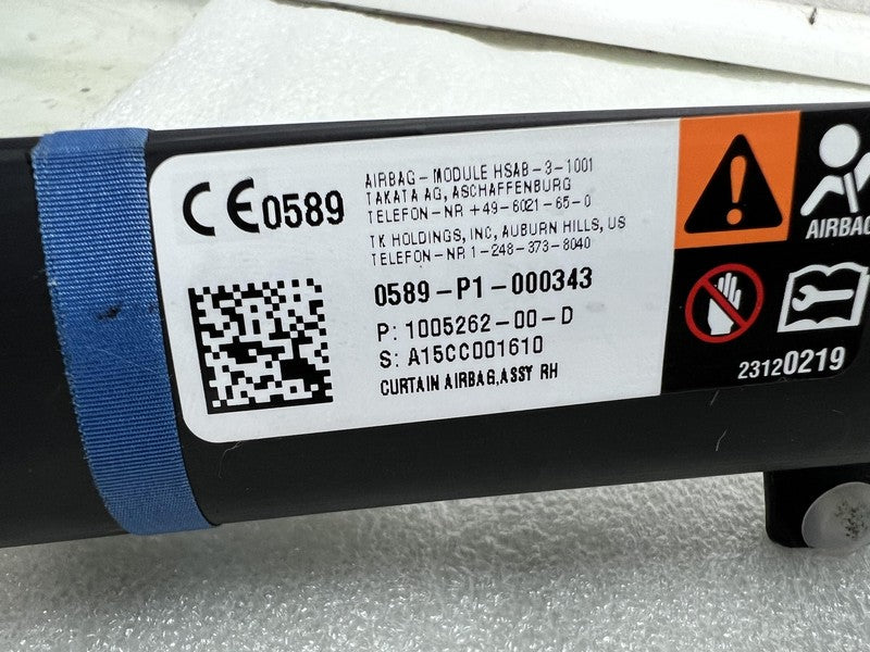 ⭕2012-2020 Tesla Model S MS Right Passenger Roof Curtain Airbag OEM 10