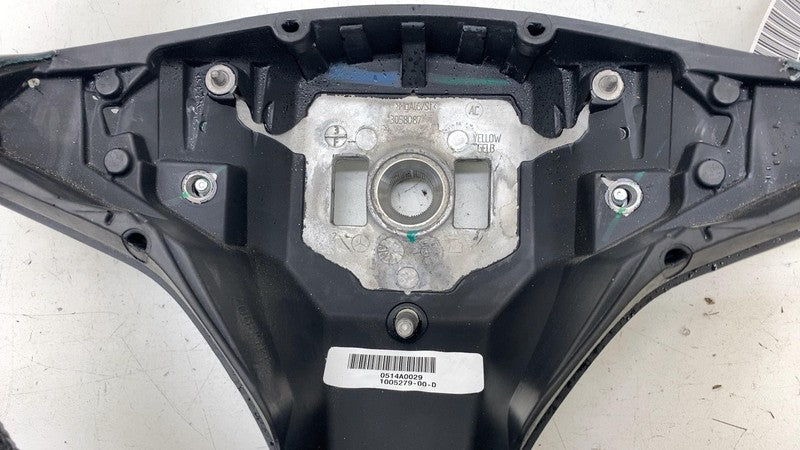 ⭕ 12-20 Tesla Model S X Front Driver Steering Wheel Leather Black 1005