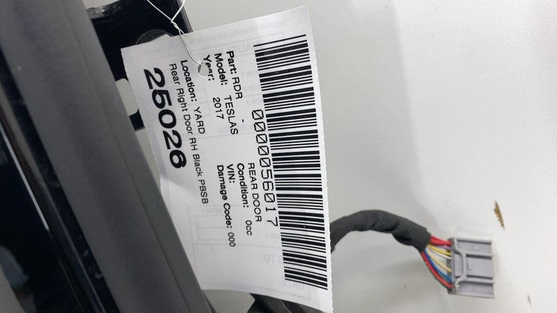 6006566-00-G 2016-2020 Tesla Model S Rear Right Door Shell Panel RH Black PBSB 6006566-00-G