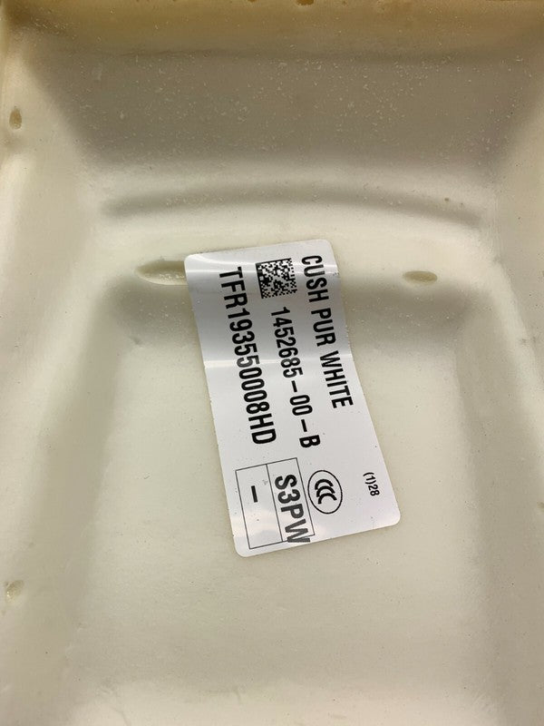 ⭕ 17-23 Model 3 Rear 2nd Row Lower Seat Cushion Pure White Leather 145