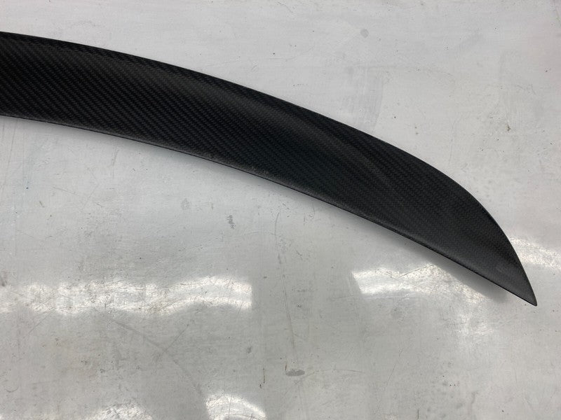 ⭕ 12-20 Model S Rear Trunk Liftgate Lid Spoiler Wing Carbon Fiber 1023