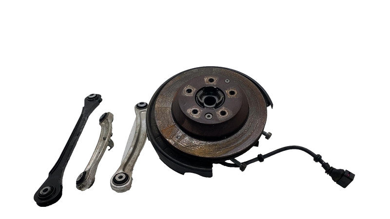 2011-2014 Porsche Cayenne Rear Left Spindle Knuckle Hub Rotor w/ Control Arm AWD