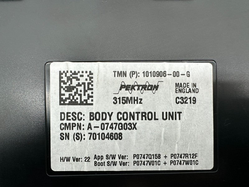 101090600G ⭕ 12-20 Tesla Model S Body Controller BCM Control Module (315MHZ) 1010906-00-G