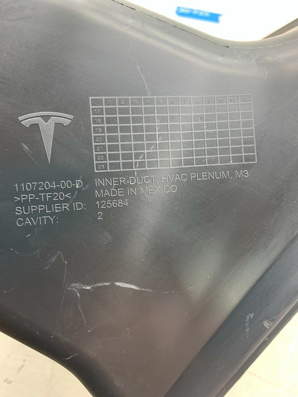 ⭕17-23 Model 3 Air Conditioning Inner Duct HVAC Heater Plenum Cabin 11