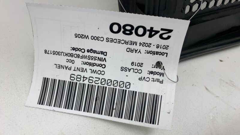 A 205 830 90 02 ⭕ 2016-2024 Mercedes C300 W205 Front Right Windshield Cowl Panel A2058309002 OEM