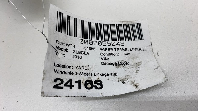 ⭕ 16-18 Mercedes-Benz GLE350 Front Windshield Wiper Linkage & Motor A1