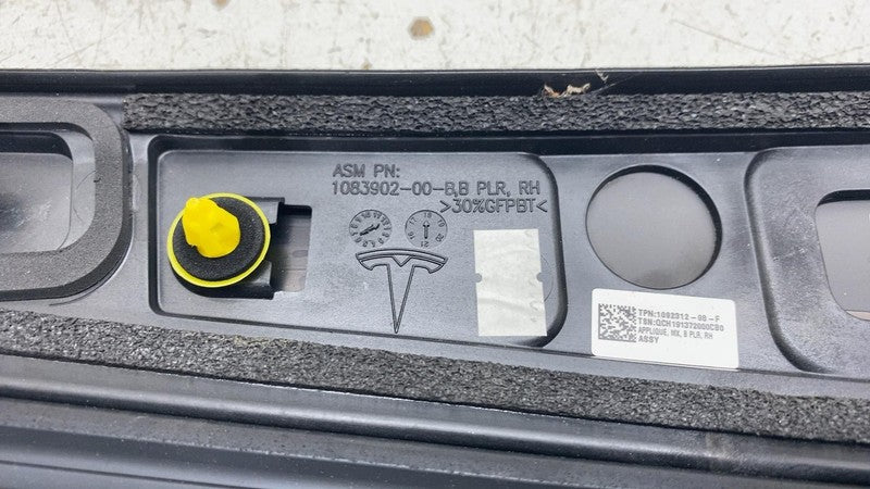 ⭕16-20 Tesla Model X Right B-Pillar Applique Trim Molding w/ Camera 10