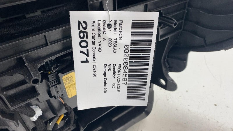 ⭕ 2021-2023 Tesla Model 3 M3 Front Floor Center Console Armrest & Carr